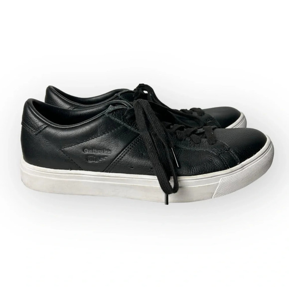Onitsuka Tiger Asics Lawnship 2.0  Black Lace Up Sneaker - Picture 3 of 9